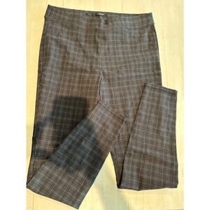 Simply Very Wang Pull On Stretch Plaid Pants Size Large EUC